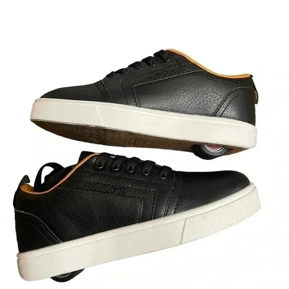 Heelys GR8 Pro HE100388 Unisex Black Leather Skate Shoes size 4 Youth - Picture 6 of 14